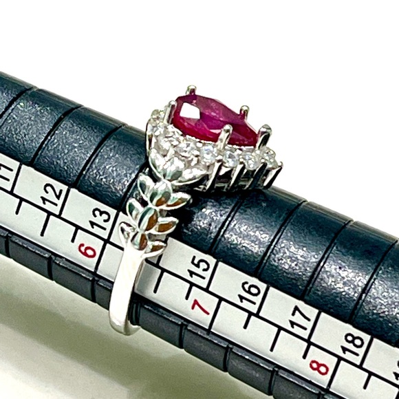 1.75ct Genuine Ruby 14KGP Ring - Picture 2 of 6